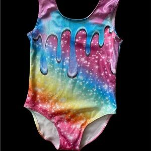 Colorful Drip Design Kids Leotard